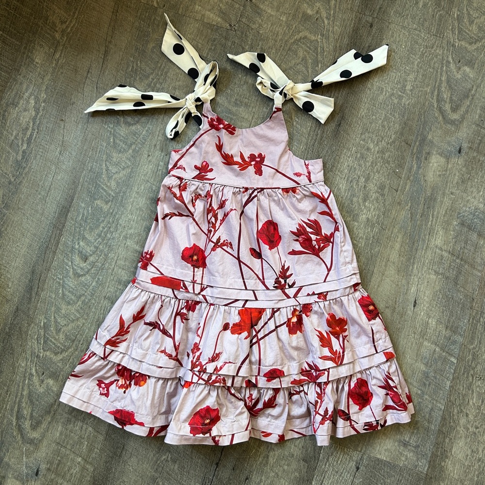 JOHANNA ORTIZ NWOT 4Y She is a star dress for little girls, purple floral dots